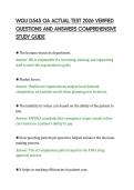 WGU D545 OA ACTUAL TEST 2026 VERIFIED&NewLine;QUESTIONS AND ANSWERS COMPREHENSIVE&NewLine;STUDY GUIDE