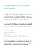 PN 3003 Mat Ped Exam Questions With Correct Answers