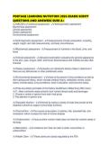 PORTAGE LEARNING NUTRITION 2026 EXAMS SCRIPT QUESTIONS AND ANSWERS SURE A&period;pdf