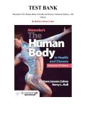 Test Bank for Memmler's The Human Body in Health and Disease&comma; Enhanced Edition 14th Edition &lpar;Cohen &comma; 2020&rpar;&comma; Chapter 1-25 &vert; All Chapters