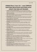 COMSAE Phase 1 Form 116 &mdash; exam COMPLETE QUESTIONS AND DETAILED SOLUTIONS LATEST UPDATE THIS YEAR-JUST RELEASED&period;pdf&NewLine;&NewLine;