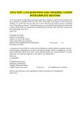 ATLS Test 1 of 40 Questions with Complete Answers and Solutions