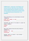 PCB3023 Exam 1&comma; cell bio test 1 FAU Theisen&comma; CH&period;1&colon; Cells and Genome &vert;&vert; Most Recent Exams 2026-2027 