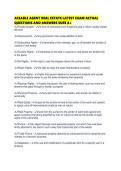 ACEABLE AGENT REAL ESTATE LATEST EXAM ACTUAL QUESTIONS AND ANSWERS SURE A&period;pdf