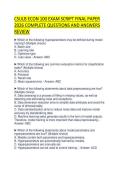 CSWA-SD UPDATED SCRIPT 2026&NewLine;PRACTICE SOLUTIONS GRADED A&plus;