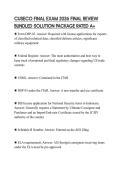 CUSECO FINAL EXAM 2026 PRACTICE SCRIPT&NewLine;QUESTIONS ANSWERS INCLUDED RATED A&plus;