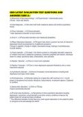 CBIS LATEST EVALUATION TEST QUESTIONS AND ANSWERS SURE A&period;pdf