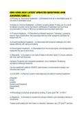 CBIS CORE 2026 LATEST UPDATED QUESTIONS AND ANSWERS SURE A&period;pdf