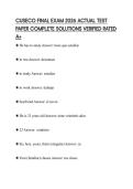 CUSECO FINAL EXAM 2026 COMPREHENSIVE&NewLine;STUDY GUIDE SOLVED QUESTION SET RATED&NewLine;A&plus;