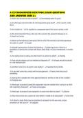 A-Z STANDARDIZED DCW FINAL EXAM QUESTIONS&NewLine;AND ANSWERS SURE A&plus;