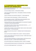 A-Z STANDARDIZED DCW COMPREHENSIVE EXAM&NewLine;QUESTIONS AND ANSWERS SURE A&plus;&NewLine;