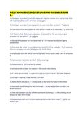 A-Z STANDARDIZED QUESTIONS AND ANSWERS SURE&NewLine;A&plus;