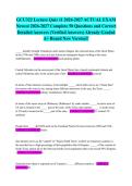 GCU322 Lecture Quiz 11 2026-2027 ACTUAL EXAM Newest 2026-2027 Complete 50 Questions and Correct Detailed Answers &lpar;Verified Answers&rpar; Already Graded A&plus; Brand New Version&excl;&excl;