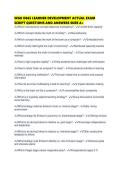 WGU D665 LEARNER DEVELOPMENT ACTUAL EXAM SCRIPT QUESTIONS AND ANSWERS SURE
