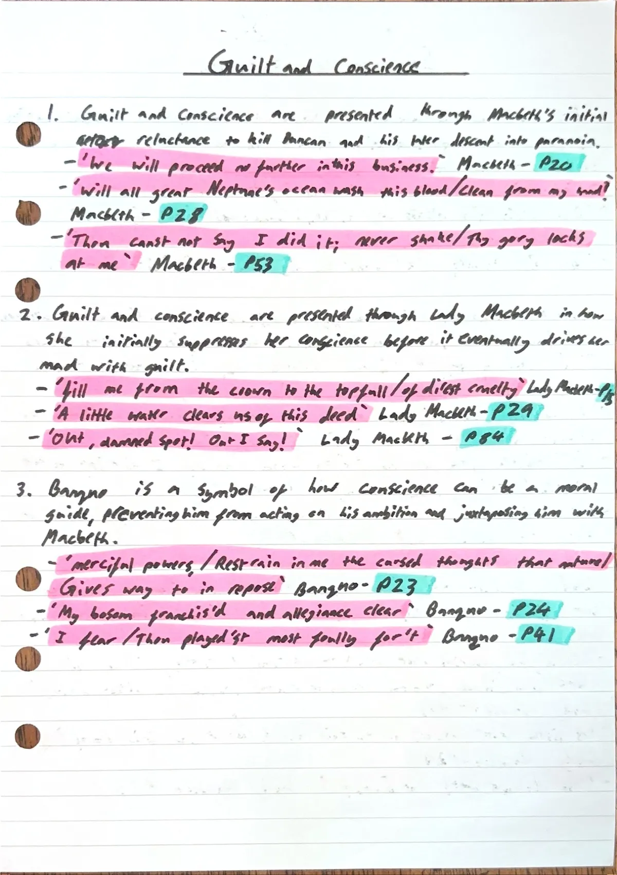 Summary GRADE 9 Macbeth Notes: Themes - English - Stuvia UK