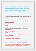 PEAT 4 Exam 2026 &vert;&vert; Most Recent Exam 2026-2027 &NewLine;Actual Complete Real Exam Questions And Correct &NewLine;Answers &lpar;Verified Answer&rpar; Already Graded A&plus; &vert; &NewLine;Guaranteed Success&excl;&excl; Brand New &vert;Just Released&excl;&excl; 