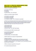 AGILE SAFE 6&period;0 UPDATED COMPREHENSIVE EXAM&NewLine;QUESTIONS AND ANSWERS SURE A&plus;