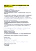 AGILE SAFE 6&period;0 EVALUATION EXAM QUESTIONS AND&NewLine;ANSWERS SURE A&plus;