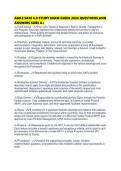 AGILE SAFE 6&period;0 STUDY EXAM GUIDE 2026 QUESTIONS AND&NewLine;ANSWERS SURE A&plus;