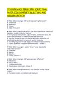 CVS PHARMACY NIOSH HAZARDOUS&NewLine;DRUG STUDY GUIDE 2026 QUESTIONS&NewLine;WITH ANSWERS GRADED A&plus;