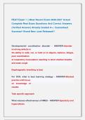 PEAT Exam 1 &vert;&vert; Most Recent Exam 2026-2027 Actual &NewLine;Complete Real Exam Questions And Correct Answers &NewLine;&lpar;Verified Answer&rpar; Already Graded A&plus; &vert; Guaranteed &NewLine;Success&excl;&excl; Brand New &vert;Just Released&excl;&excl;
