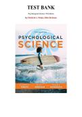 Test Bank for Psychological Science 7th Edition &lpar;Phelps&comma; 2022&rpar;&comma; Chapter 1-15 &vert;All Chapters