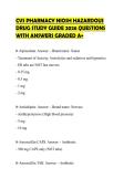 CVS PHARMACY TECH EXAM SCRIPT FINAL&NewLine;PAPER 2026 COMPLETE QUESTIONS AND&NewLine;ANSWERS REVIEW