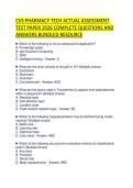 CVS PHARMACY TECH COMPREHENSIVE TEST&NewLine;BANK 2026 VERIFIED QUESTIONS AND&NewLine;SOLUTIONS STUDY GUIDE