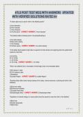 ATLS Post Test MCQ Questions with Answers and Verified Solutions