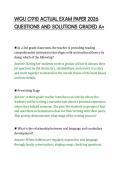 WGU C910 ACTUAL EXAM PAPER 2026&NewLine;QUESTIONS AND SOLUTIONS GRADED A&plus;