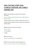 WGU C910 FINAL SCRIPT EXAM&NewLine;COMPLETE QUESTIONS AND CORRECT&NewLine;ANSWERS 2026