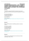 COUNSELING RESEARCH EXAMINATION&vert;QUESTIONS AND CORRECT ANSWER WITH EXPLANATION GRADED A&plus; STUDY GUIDE SOUTHERN NEW HAMPSHIRE UNIVERSITY