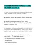D079 PREPARATION TEST 2026&NewLine;QUESTIONS AND CORRECT ANSWERS&NewLine;GRADED A&plus;