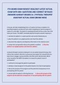 PTA BOARD EXAM NEWEST 2026&sol;2027 LATEST ACTUAL EXAM WITH 400&plus; QUESTIONS AND CORRECT DETAILED ANSWERS ALREADY GRADED A&plus;