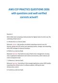 AWS CCP PRACTICE QUESTIONS 2026&NewLine;with questions and well verified&NewLine;corrects actual&excl;&excl;