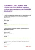 COMSAE Phase 1 Form 114 Practice Exam Questions And Correct Answers &lpar;100&percnt; Verified Answers&rpar; Plus Rationales Latest 2025&vert; 2026 Q&A BRAND NEW&excl;&excl;&excl; 