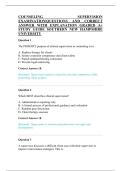 COUNSELING SUPERVISION EXAMINATION&vert;QUESTIONS AND CORRECT ANSWER WITH EXPLANATION GRADED A&plus; STUDY GUIDE SOUTHERN NEW HAMPSHIRE UNIVERSITY