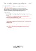PHY250L Lab 6 Work & Conservation of Energy