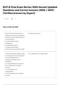EMT-B Final Exam Review 2026 Newest Updated Questions and Correct Answers &lpar;2026 &sol; 2027&rpar; &lpar;Verified Answers by Expert&rpar;