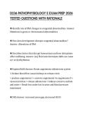 D236 PATHOPHYSIOLOGY E STUDY GUIDE&NewLine;2026 COMPREHENSIVE ANSWERS ALREADY&NewLine;PASSED