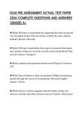 D236 PATHOPHYSIOLOGY E CERTIFICATION&NewLine;EVALUATION 2026 SOLVED QUESTIONS