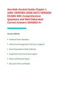 ServSafe Alcohol Guide Chapter 1 100- VERIFIED -2026-2027- VERSION EXAMS With Comprehensive Questions and Well Elaborated Correct Answers GRADED A&plus;&period;