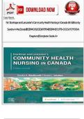 Test Bank For Stanhope and Lancaster's Community Health Nursing in Canada 4th Edition by Sandra A&period; MacDonald&vert;&vert;ISBN NO&colon;10&comma;0323693954&vert;&vert;ISBN NO&colon;13&comma;978-0323693950&vert;&vert;All Chapters&vert;&vert;Complete Guide A&plus;&NewLine;