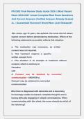 PN 2002 Final Review Study Guide 2026 &vert;&vert; Most Recent &NewLine;Exam 2026-2027 Actual Complete Real Exam Questions &NewLine;And Correct Answers &lpar;Verified Answer&rpar; Already Graded &NewLine;A&plus; &vert; Guaranteed Success&excl;&excl; Brand New &vert;Just Released&excl;&excl; 