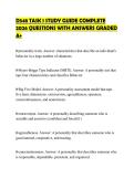 D265 COMPREHENSIVE STUDY GUIDE&NewLine;SCRIPT 2026 QUESTIONS WITH VERIFIED&NewLine;SOLUTIONS GRADED A&plus;