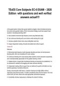 TExES Core Subjects EC-6 EXAM &ndash; 2026&NewLine;Edition with questions and well verified&NewLine;answers actual&excl;&excl;&excl;
