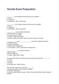 Termite Exam Preparation REVISED AND UPDATED FOR 2026&sol;2027 ACTUAL EXAM COMPLETE QUESTIONS AND CORRECT DETAILED ANSWERS &lpar;VERIFIED ANSWERS&rpar; &vert;ALREADY GRADED A&plus;&vert;&vert;BRAND NEW&excl;&excl;&NewLine;