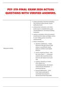 PSY-319-FINAL EXAM 2026 ACTUAL &NewLine;QUESTIONS WITH VERIFIED ANSWERS&period;