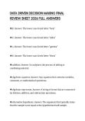 DATA INSIGHTS PRACTICE SET ACTUAL&NewLine;EXAM SCRIPT 2026 COMPLETE QUESTIONS&NewLine;ANSWERS GRADED A&plus;