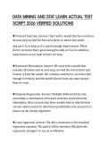 DATA DRIVEN DECISION MAKING FINAL PAPER&NewLine;2026 QUESTIONS AND ANSWERS GRADED A&plus;